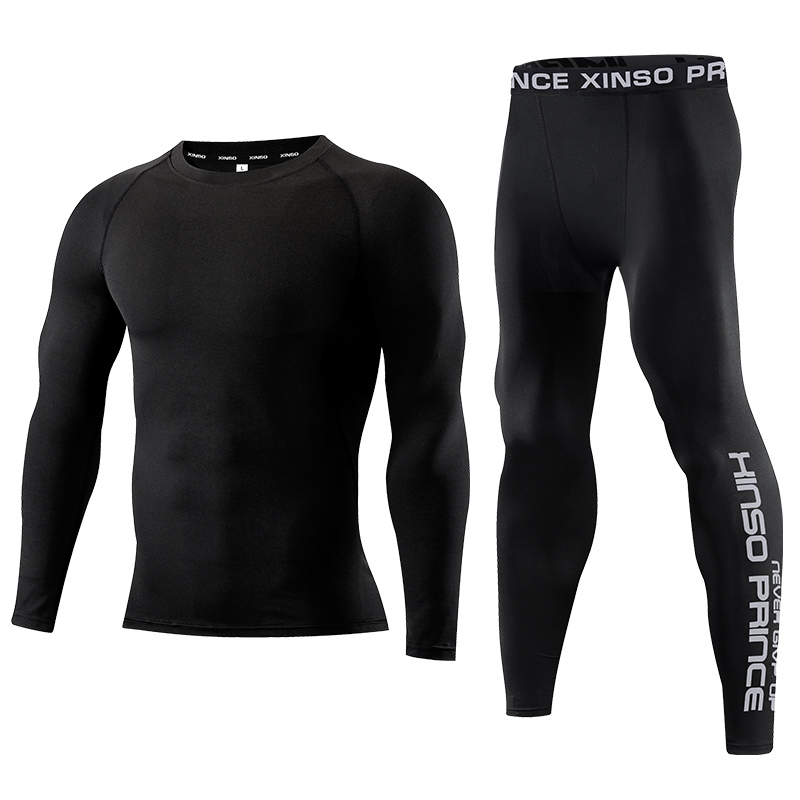 2PCS 남성용 압축 세트 긴팔 셔츠 바지 러닝 운동  - Compression Long Pant 리뷰 및 가격