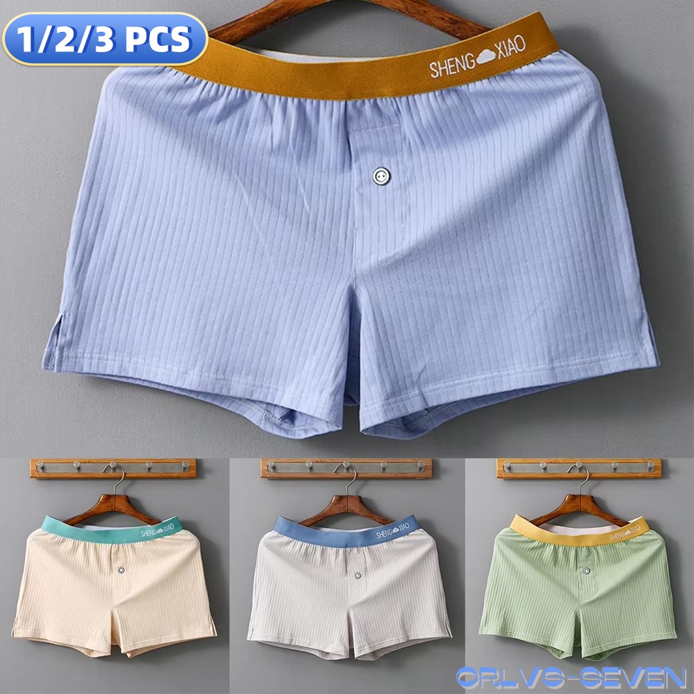 1/2/3 PCS 남자 팬티 코튼 솔리드 컬러 통기성  - Boxer Brief Pack Cotton 리뷰 및 가격