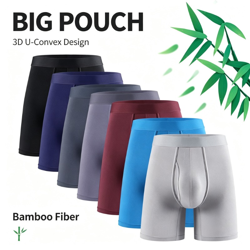 빅 파우치 남성용 대나무 섬유 팬티 통기성 속옷 플라이 - Bamboo Fiber Trunk 리뷰 및 가격