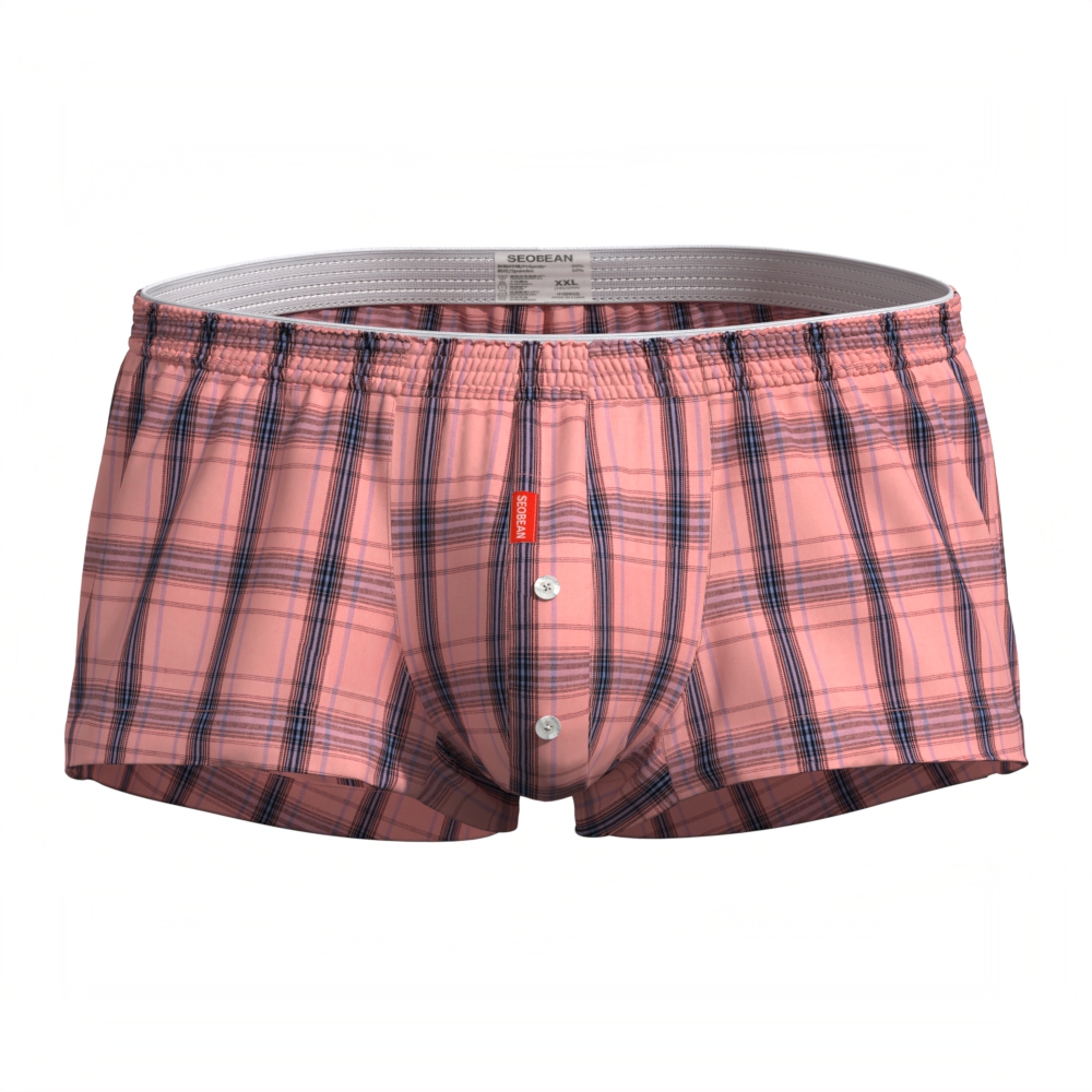 남성용 플랫 반바지, 아로 반바지, 사각 속옷, 체크무 - Boxer Brief Pack Cotton 리뷰 및 가격